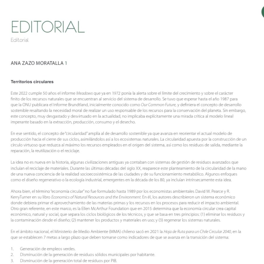 RevistaUrbanocl's tweet photo. #Territorioscirculares es el título de la #Editorial del número más reciente de #urbano
#Circularterritories is the title of the #Editorial of the most recent issue of #urbano
+ info: https://t.co/gfeYeK3Lbs
#scopus #erihplus #scielo #OpenAccess #scopusjournal #jurnalscopus https://t.co/xIMsYdvxry