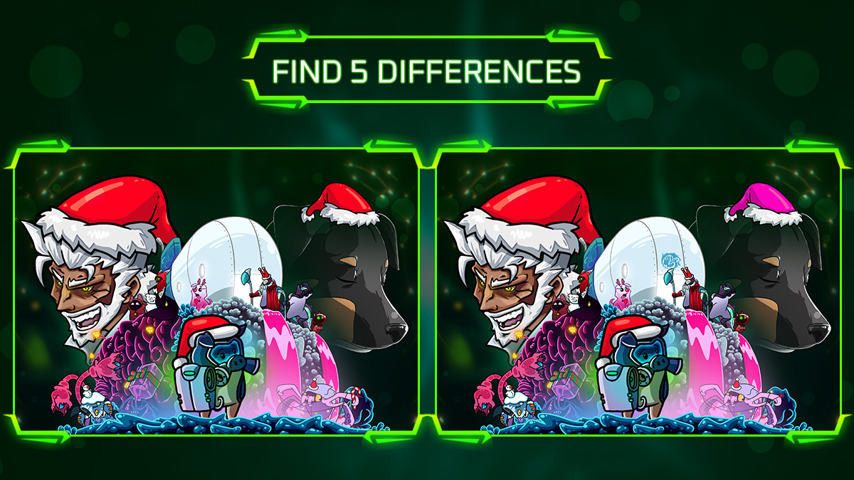 DapperDogDigi's tweet image. #AdventEvent Day 𝟮 🎄

Find 𝟱 differences in the pictures 🎇

How to play:
📸 Make a screenshot
🔦 Highlight the differences
👇🏼 Share the result in the comments below

JOIN ❄️❄️❄️

#indiegames | #Christmas | #adventcalendar | #games | #pc | #metroidvania
