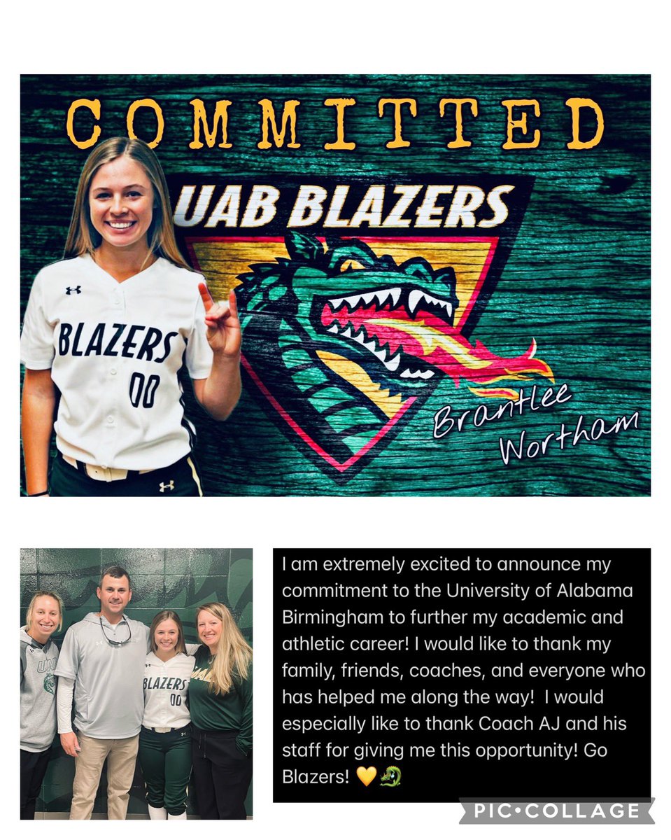 BrantleeWortham's tweet photo. COMMITTED!!! Excited to be a Blazer!💛🐉 #WinAsOne @AJDaugherty1 @SallieB34 @HansonMolls2 @bolts06kaplan @Los_Stuff https://t.co/zOa2AMQP6Q