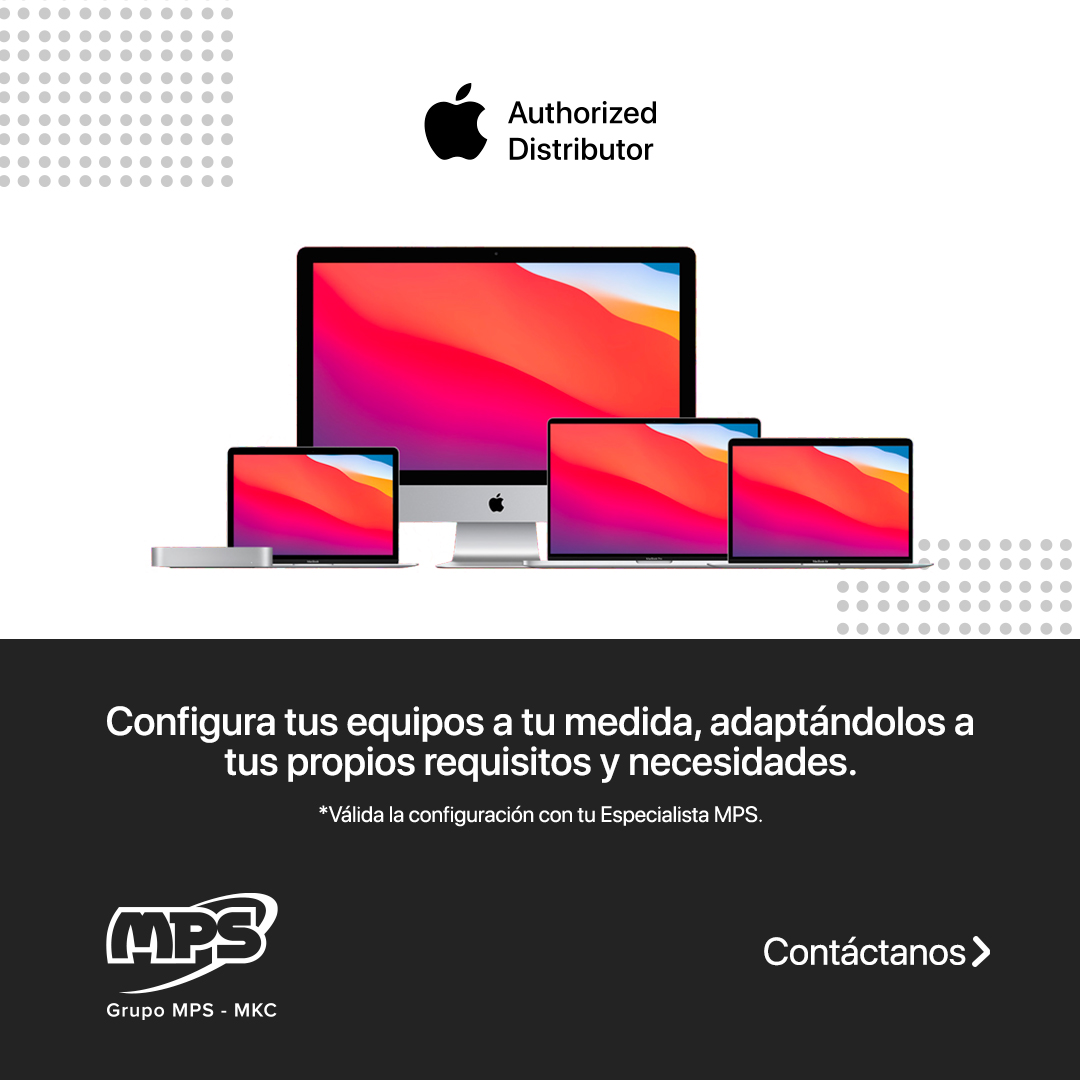 MpsMayorista's tweet image. ¿Sabías qué en MPS ahora podrás configurar tus equipos a tu medida, adaptándolos a tus propios requisitos y necesidades? 

¡Contacta a nuestro team Apple y descubre todos los detalles!🚀

#apple #configuretoorder #soymps