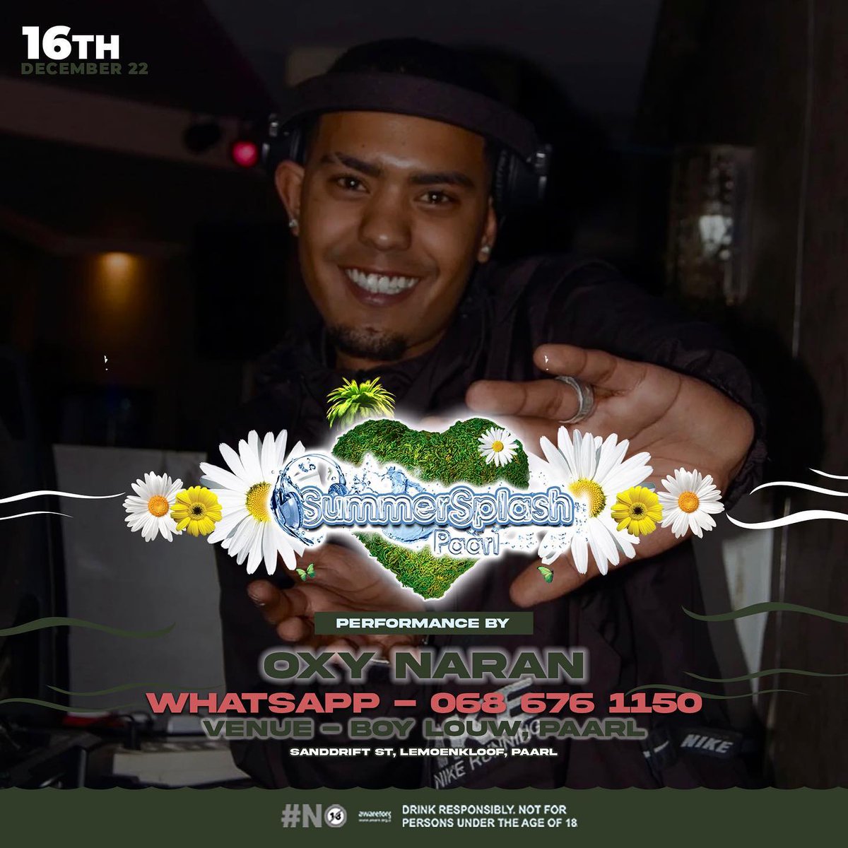 SummerSplashPrl's tweet photo. Live performance by 
@djzinhle @earlybmusic @youngstacpt @twinzspin
@djdrjules @iamjustinvega @djkixi @jmd_dj_  @seve_musickid @ivbeats @cheswyn_r  @iamdjavon  @numonic_sa @neil.karsten @diggy.cpt 
Venue - Boy Louw, Paarl. Sanddrift St, Lemoenkloof, Paarl
@SummerSplashPrl https://t.co/6kmdp0OsRZ