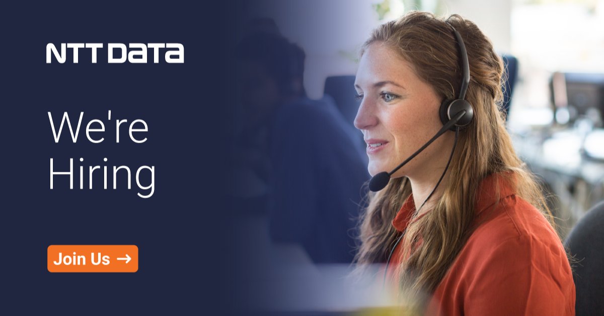 AdamSP82's tweet photo. Come join our team in Cluj #hiring #jobopportunity #NTTDATAcareer #NTTDATAjobs #germanspeakers #germanspeaking #servicedesk #workatNTTDATA #servicedeskanalysts #helpdesk #ITHelpdesk https://t.co/PZAF4hyVy6