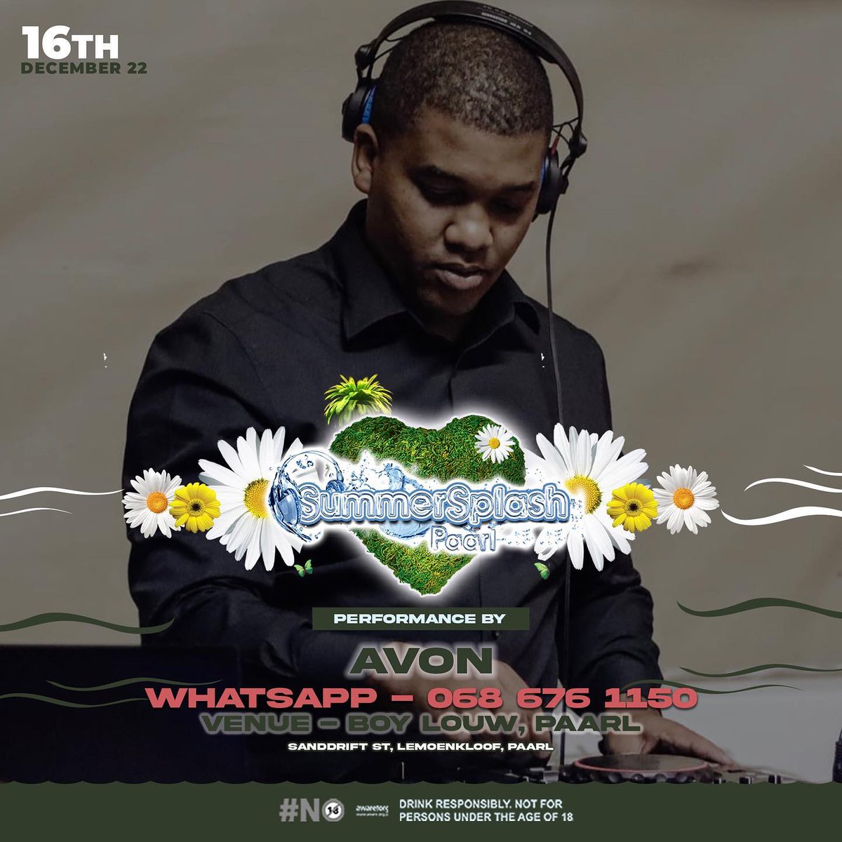 SummerSplashPrl's tweet photo. Live performance by 
@djzinhle @earlybmusic @youngstacpt @twinzspin
@djdrjules @iamjustinvega @djkixi @jmd_dj_  @seve_musickid @ivbeats @cheswyn_r  @iamdjavon  @numonic_sa @neil.karsten @diggy.cpt 
Venue - Boy Louw, Paarl. Sanddrift St, Lemoenkloof, Paarl
@SummerSplashPrl https://t.co/ZiXgoN8w0L
