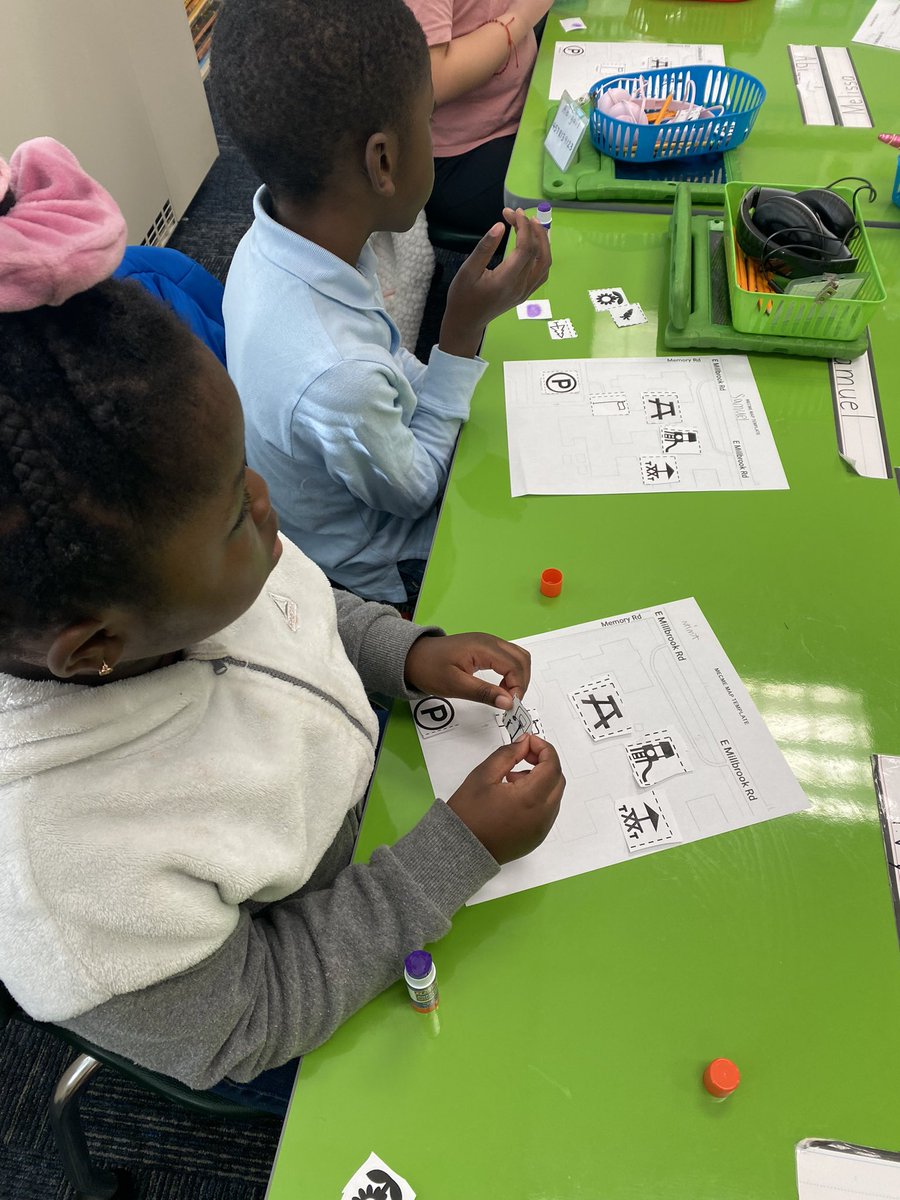 1st Graders <a href="/MECME_School/">MillbrookElem</a> are exploring and creating maps, recognizing symbols and discovering their local community through Place Based Education. #Education #environmental #edu