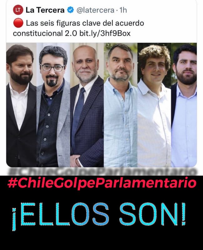 angelicavillg's tweet photo. TRAIDORES DESCONOCIERON EL TRIUNFO DEL RECHAZO ‼️ANTICHILENOS GLOBALISTAS ANTIDEMOCRATICOS ‼️
#RechazoMamarracho 2.0 
#RechazoOtroProceso
#RechazoAgenda2030
⁦@fedoraletelier⁩ 
⁦@RobertoFinat⁩ 
⁦@FafuC⁩
⁦@ChileVamosX Y secuaces 😡 https://t.co/rGEZlcyUl9