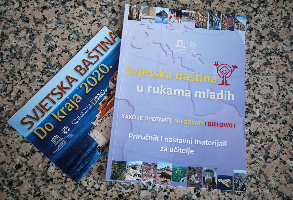 NObuljen's tweet photo. U 🇭🇷 održavamo kontinuitet jednog od najuspješnijih projekata @UNESCOEU za #mlade #Obrazovniprogram #svjetskabaština.
Novo izdanje priručnika za učitelje „Svjetska baština u rukama mladih“ promiče razumijevanje i poštivanje različitih kultura, razvijanje dijaloga i tolerancije. https://t.co/Z6VzmwarRF