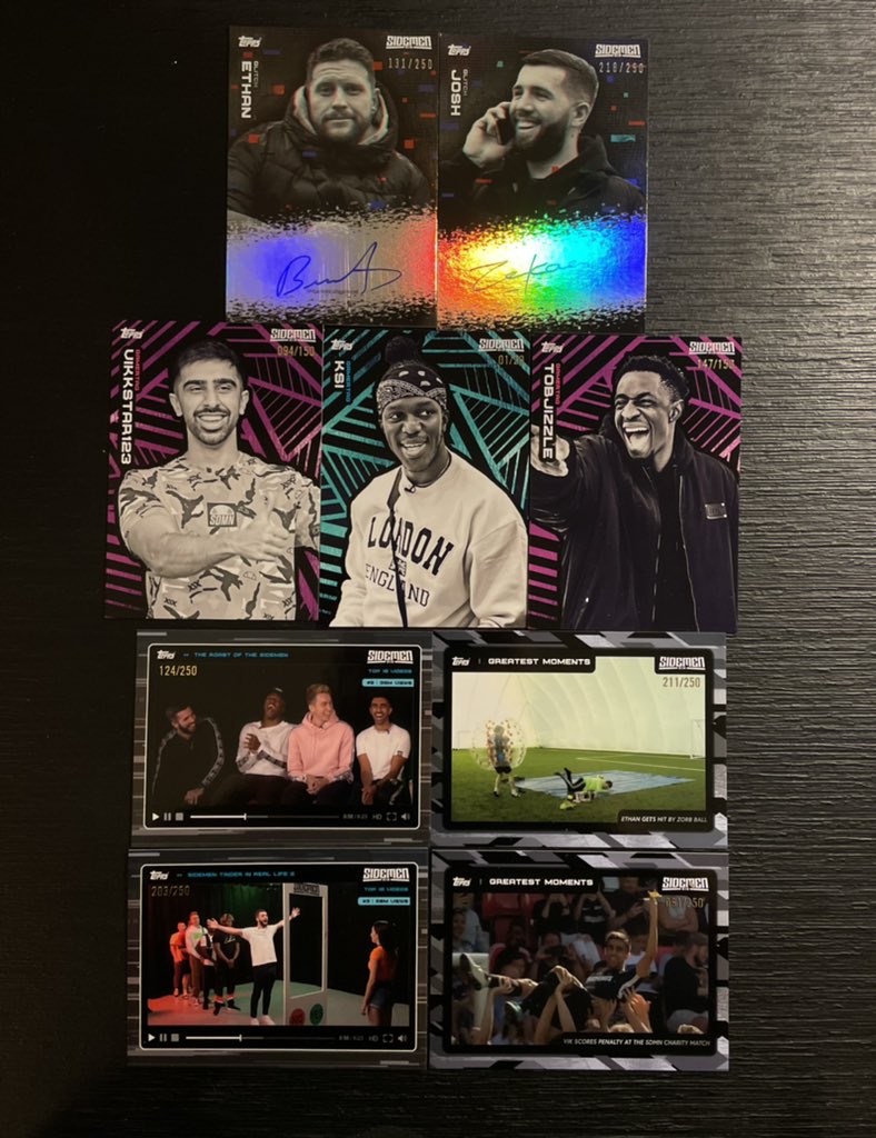 ๐ธ๐๐๐๐๐ใ (@mintxr_) on Twitter photo Finally got to open my <a href="/getsidecards/">Sidecards</a>, got some really cool pulls ๐คฉ๐ <a href="/Behzinga/">Ethan Payne</a> and <a href="/ZerkaaHD/">๐
๐๐๐ ๐๐๐๐๐๐</a> signature cards, 1/20 <a href="/KSI/">ksi</a> card and numbered <a href="/Vikkstar123/">Vikkstar โ
</a> penalty card โค๏ธ Finally got to open my <a href="/getsidecards/">Sidecards</a>, got some really cool pulls ๐คฉ๐ <a href="/Behzinga/">Ethan Payne</a> and <a href="/ZerkaaHD/">๐
๐๐๐ ๐๐๐๐๐๐</a> signature cards, 1/20 <a href="/KSI/">ksi</a> card and numbered <a href="/Vikkstar123/">Vikkstar โ
</a> penalty card โค๏ธ