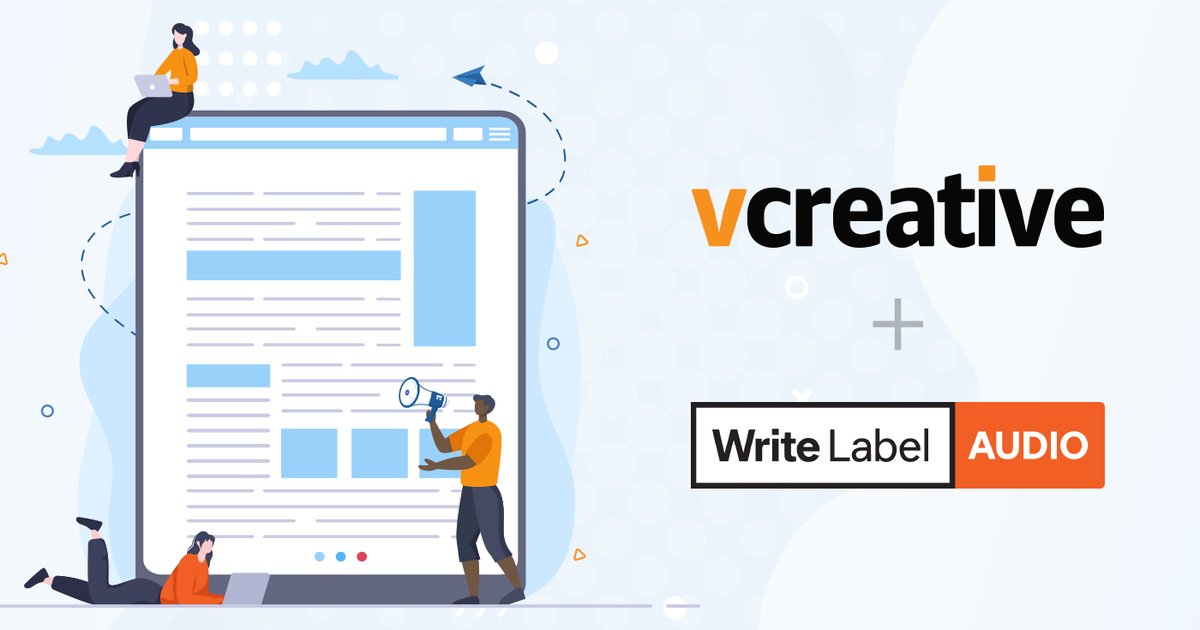 vCreativeInc's tweet image. “By joining forces with @WriteLabel, we make it easy for station users to leverage a broad community of writing talent, saving time and delivering a more compelling product.” Read all about it here --&amp;gt; hubs.la/Q01vH4fy0