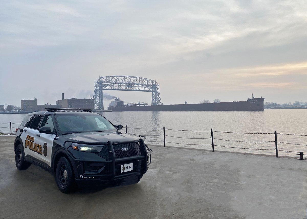 Watching ships pass under the Duluth Aerial Lift Bridge in Canal Park is always a picture-perfect moment. 

This could be your view if you join #duluthsfinest. Apply today as a lateral hire to be in the current hiring process: duluthmn.gov/police/careers…