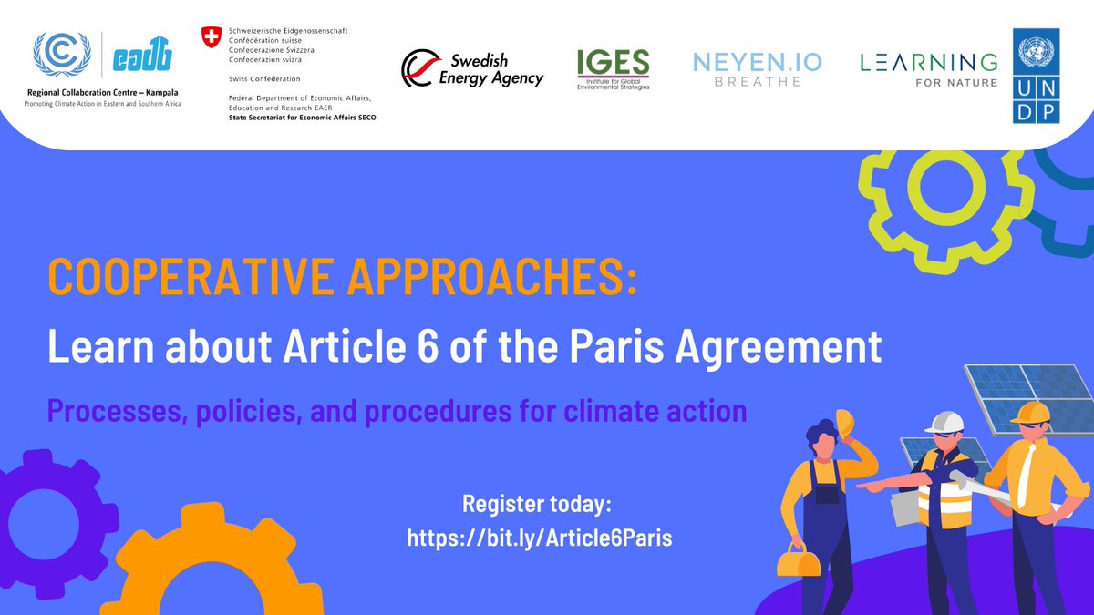 UNDP Climate (@undpclimate) on Twitter photo 🌍 Now is the time for ambitious climate action.
Register today for a free course by <a href="/UNDP/">UN Development</a> and <a href="/UNFCCC/">UN Climate Change</a> on the processes, policies and procedures outlined in Article 6.2 of the Paris Agreement: bit.ly/Article6Paris 🌍 Now is the time for ambitious climate action.
Register today for a free course by <a href="/UNDP/">UN Development</a> and <a href="/UNFCCC/">UN Climate Change</a> on the processes, policies and procedures outlined in Article 6.2 of the Paris Agreement: bit.ly/Article6Paris