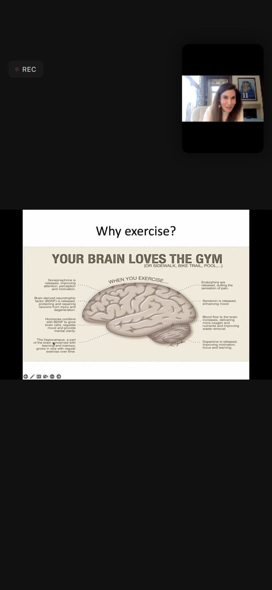 AmyWestMD's tweet photo. So good to (virtually) see @BethFratesMD this morning @KatzWomensHlth Grand Rounds who introduced me to #physiatry many years ago @harvardmed through a Lifestyle Medicine Interest Group.  Continuing to preach the benefits of exercise/nutrition in healthcare 💪🍎@ACLifeMed https://t.co/spvr9k55oS