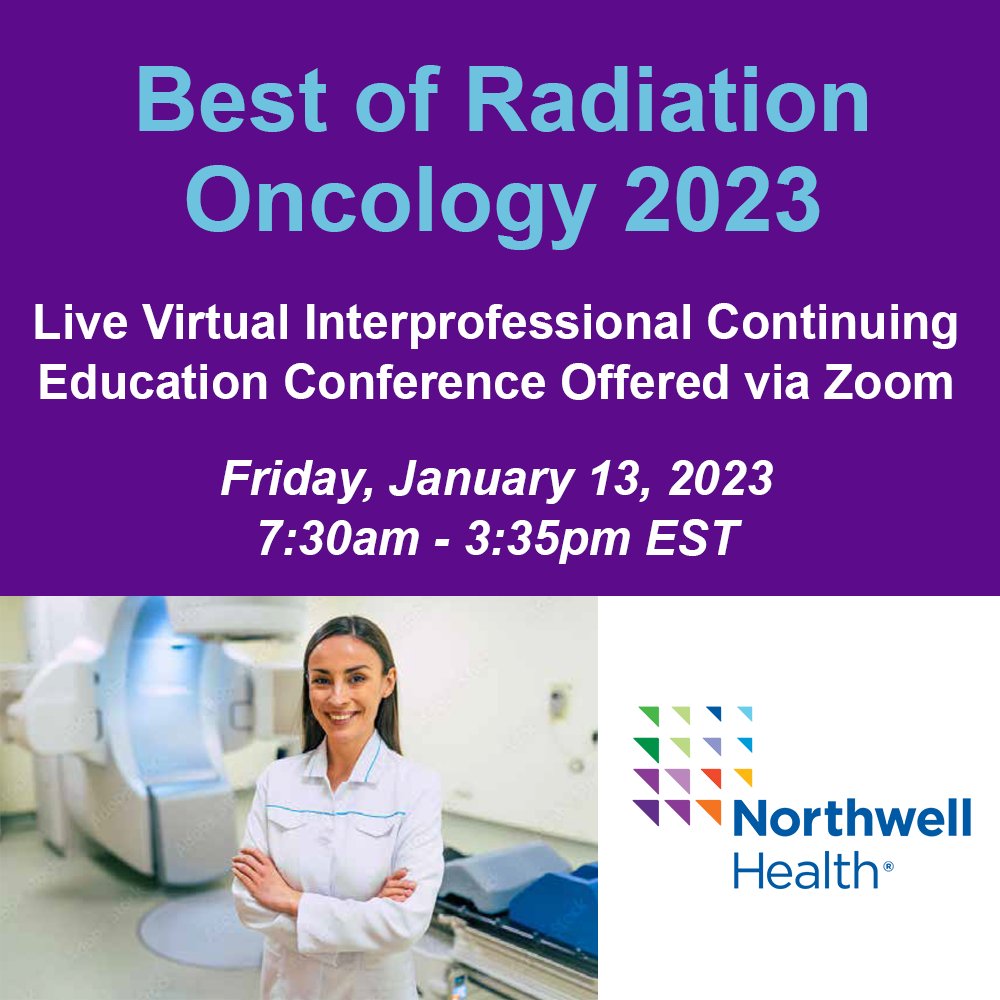 Leila Tchelebi (@leilatchelebi) on Twitter photo Register for Northwell's Best of Radiation Oncology conference happening virtually on Friday, January 13th, 2023! cmetracker.net/NORTHWELL/Publ… Register for Northwell's Best of Radiation Oncology conference happening virtually on Friday, January 13th, 2023! cmetracker.net/NORTHWELL/Publ…