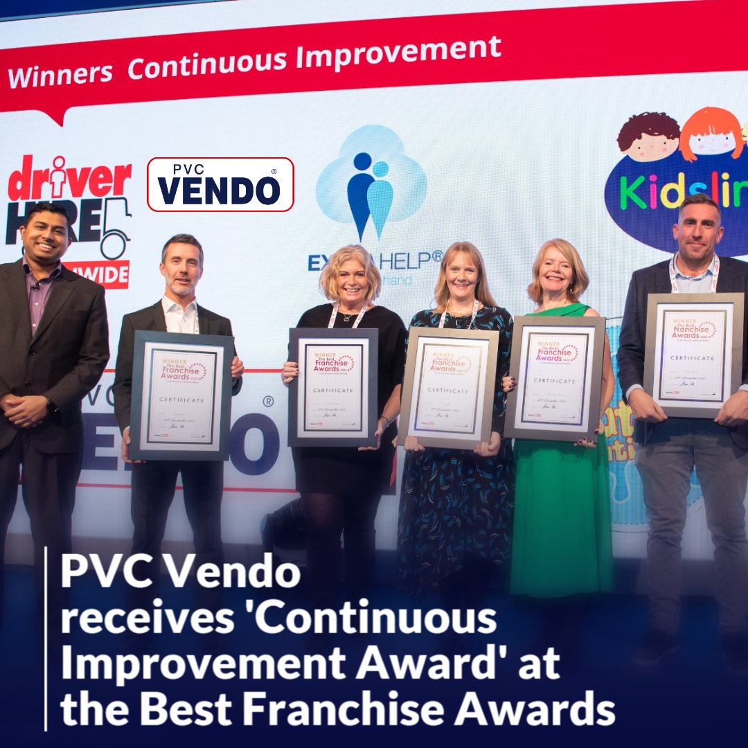 Thanks so much to <a href="/workbuzzd/">WorkBuzz</a> for our recent 'Continuous Improvement Award' which Darren Taylor, MD of <a href="/tmfranchising/">Taylor Made Franchising</a> collected for us. s.ripl.com/4tf13x