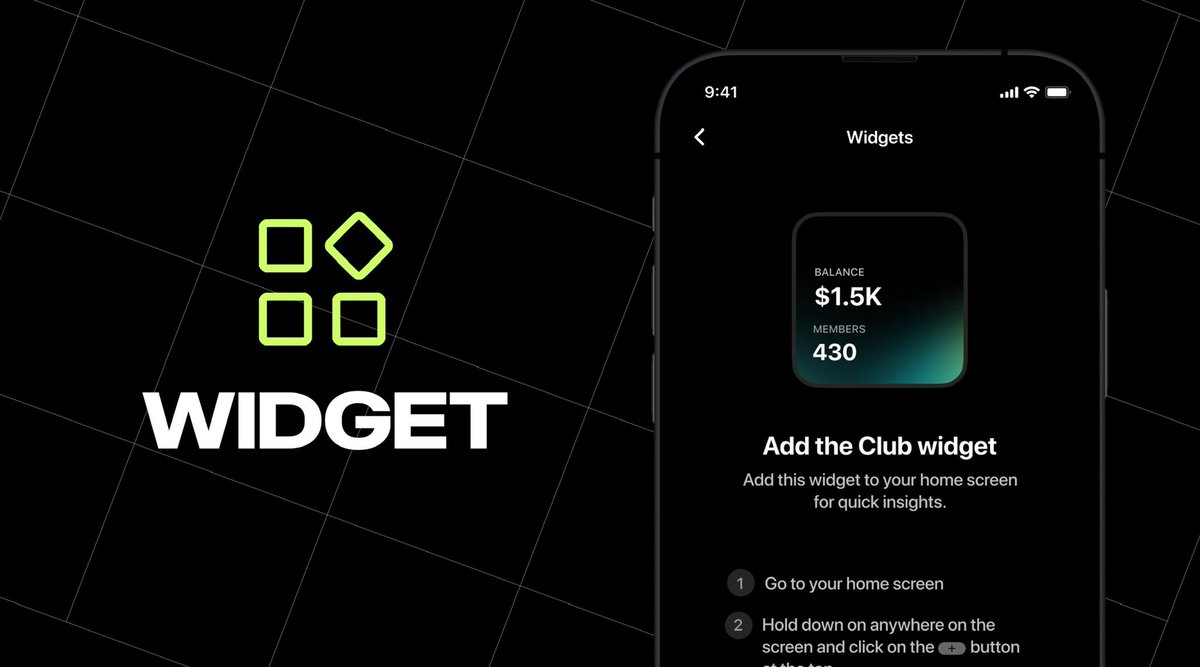 clubfans_app's tweet photo. 🆕 You can now add the Club widget to your Home Screen to follow key metrics like your balance and members count! https://t.co/2Fyhl1Jd6w
