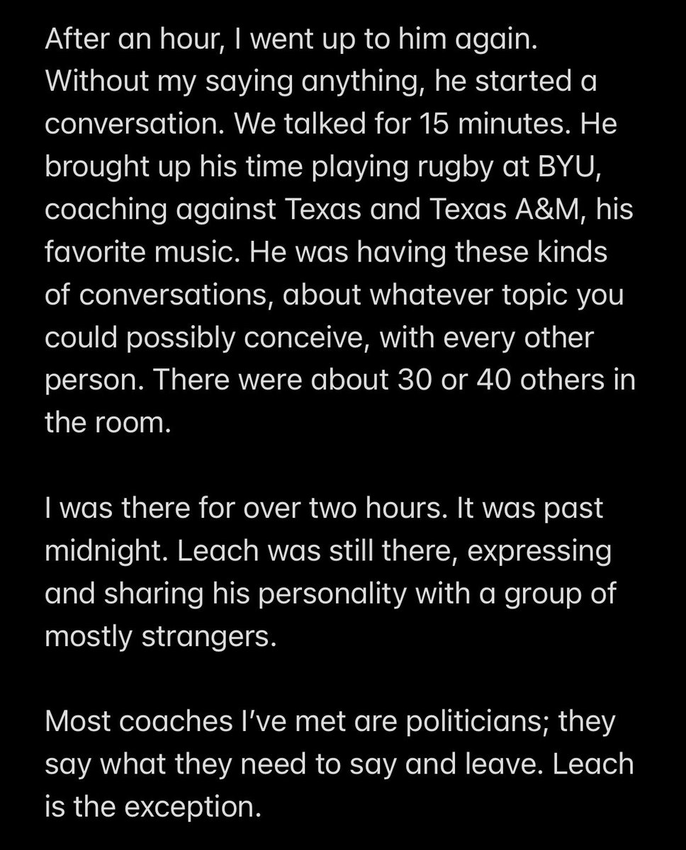 danielcblack's tweet image. My Mike Leach story.

Rest well, Coach.