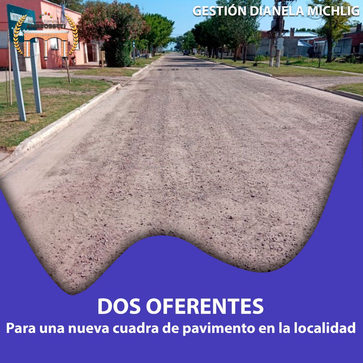 Se realizó la Apertura de sobres de la licitación para una cuadra de hormigón H30 ubicada frente ala biblioteca
Se presentaron 2 empresas, Rovial con una oferta de $3.574.812 y Lucca con una oferta de $3.616.076,58.
de esta manera todas las instituciones tendrán ingreso asfaltado