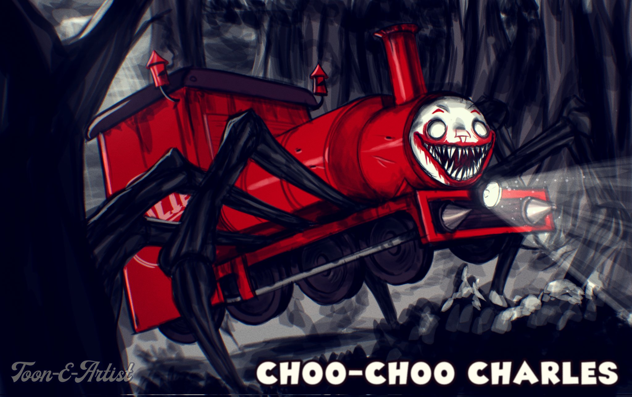 CHOO CHOO CHARLES- Two Star Games 1/2 by Craftsofthelore on DeviantArt