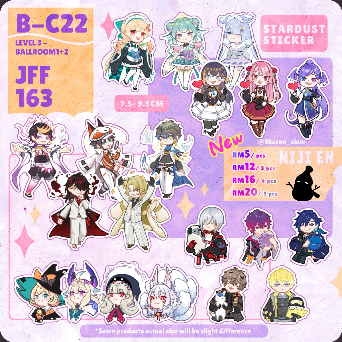 【Comic Fiesta 2022 Catalogue】🌟（1/3）
RTs  appreciated🙏
Basic Artbooth ✨C22 [JFF163]✨ Level3 Ballroom1~2

I will be boothing with @tacotako_27 @miss_bibu @sharon_siow ，so drop by and support us yaaa

See you guys there！！
❤️🧡💛💚💙💜🖤🤍
#comicfiesta2022 #CF22