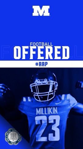MarQuisW23's tweet photo. I want to start by saying I’m extremely thankful for receiving my 2nd official offer from @MU_BigBlueFB thanks coach @Coach_Shelby14 https://t.co/XsXZHIwWTT