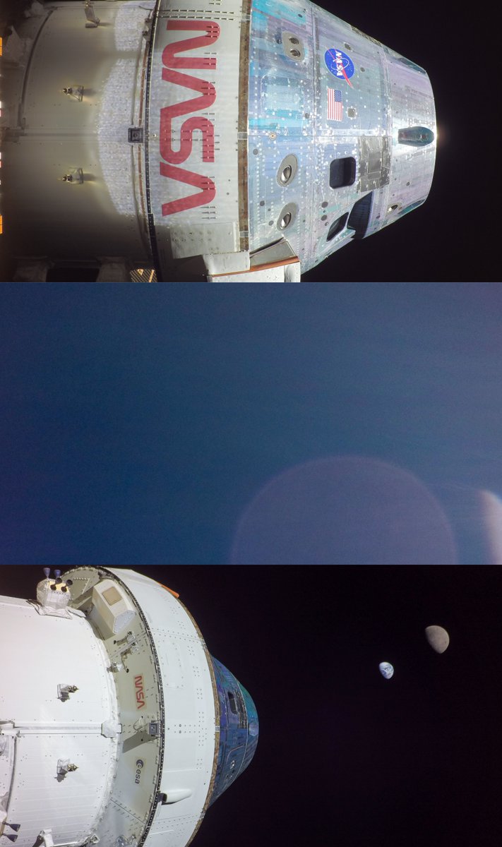 LMSpace's tweet image. 🌎            🚀  🌕

We're looking back at some of our favorite photos of @NASA_Orion from the incredible @NASAArtemis mission. 📸Expand an image to see more.