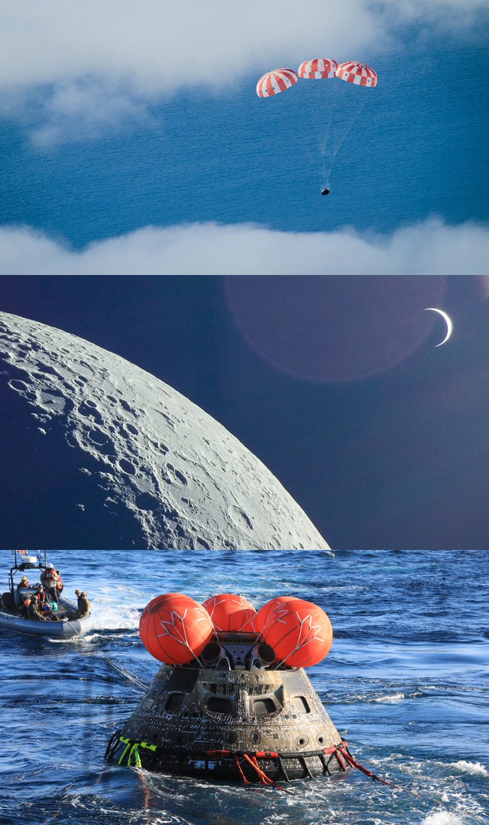 LMSpace's tweet image. 🌎            🚀  🌕

We're looking back at some of our favorite photos of @NASA_Orion from the incredible @NASAArtemis mission. 📸Expand an image to see more.