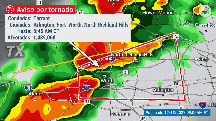 Estamos muy atentos a la formación de #tornados en el área del #metroplex #tarrant #dallas #denton
