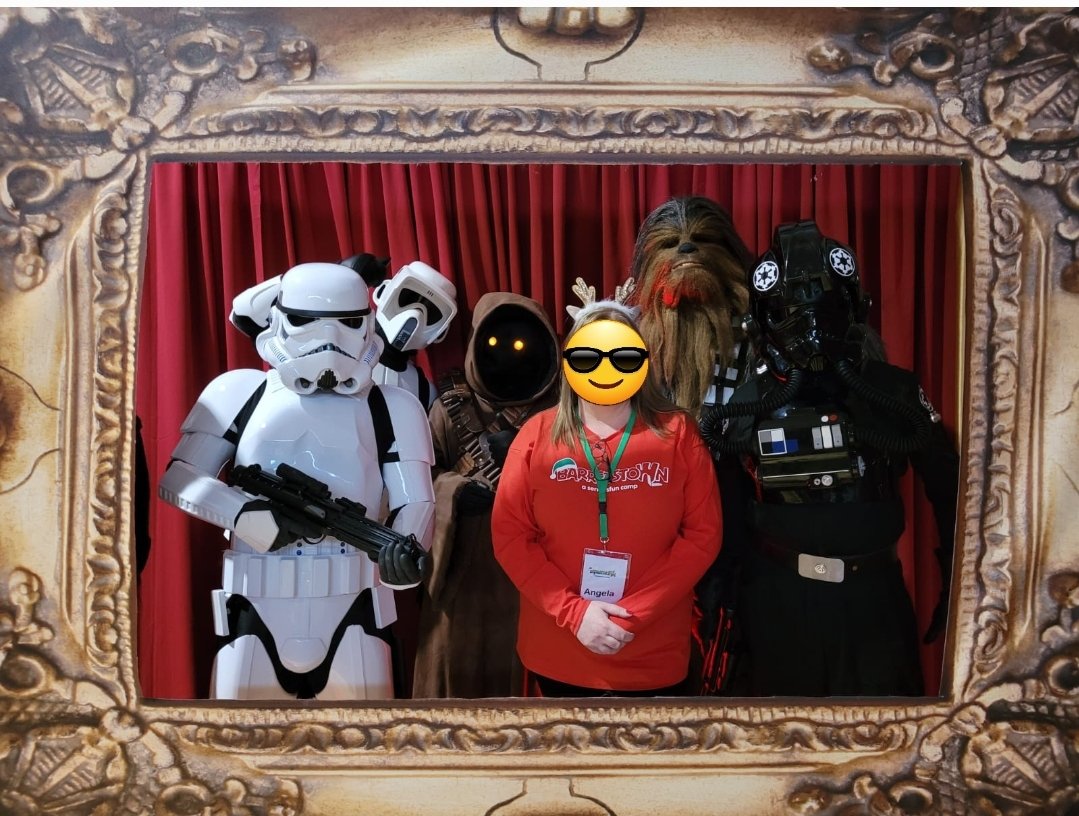 Our jawa &amp; Chewbacca posed with our friends from #501stIreland &amp; #EndorCampus for our Christmas photo at Barretstown.

We wish everyone the best for the Christmas season.

May the Force Be With You all.

#MTFBWY #RebelLegionIrelandBase #RebelLegionIe #MerryChristmas