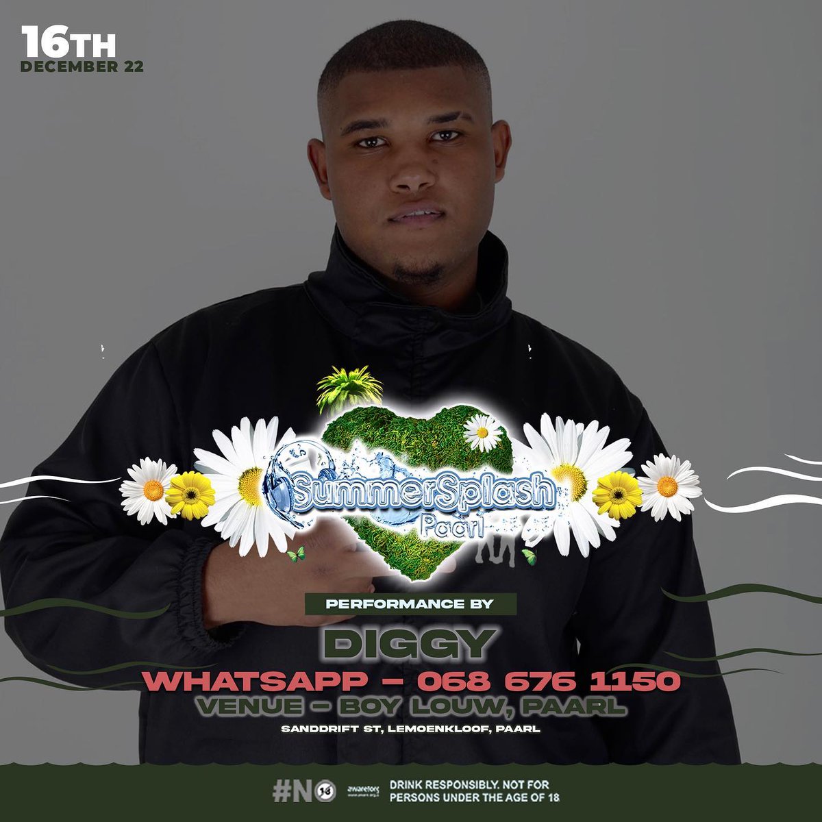 SummerSplashPrl's tweet photo. Live performance by 
@djzinhle @earlybmusic @youngstacpt @twinzspin
@djdrjules @iamjustinvega @djkixi @jmd_dj_  @seve_musickid @ivbeats @cheswyn_r  @iamdjavon  @numonic_sa @neil.karsten @diggy.cpt 
Venue - Boy Louw, Paarl. Sanddrift St, Lemoenkloof, Paarl
@SummerSplashPrl https://t.co/v9o0yfTQe4