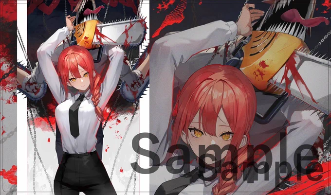 C101/コミケ/エアコミケ新作情報
「マキマ」のスリーブとプレイマットになります。イラストはスコッティ様(@Sco_ttie)になります! 