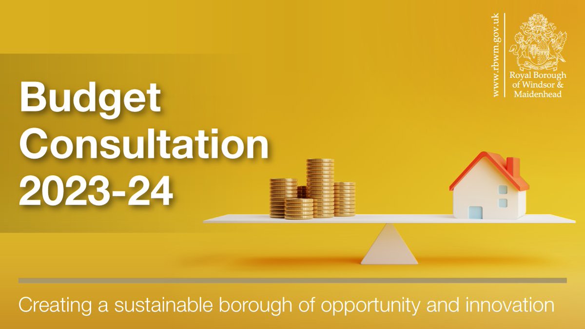 RBWM's tweet image. 📄 We’ve responded to feedback &amp;amp; have made this year’s budget consultation more user friendly. To have a look at our budget booklet and take part in our budget consultation, visit bit.ly/3EtzOqL

⚖ Our consultation closes 24 January. 
#RBWMbudget