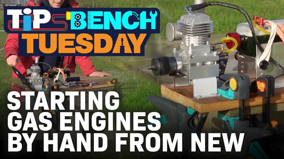 HobbyKingLive's tweet image. In this Tips Bench Tuesday, Stuart goes over tips and tricks to start a brand-new RC gas engine by hand. bit.ly/3F7Y0zs #tipbechtuesday #rctutorial #turnigy #gasengine