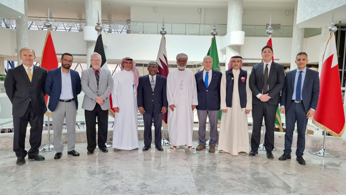 GSO2001's tweet photo. #هيئة_التقييس_الخليجية  تستقبل رئيس معهد الخرسانة الأمريكية @ConcreteACI والوفد المرافق له، لمناقشة سبل تطوير العلاقات لدعم #كود_البناء_الخليجي في ضوء مذكرة التفاهم وملحقاتها الموقعة بين الجانبين. https://t.co/jthbz0zOZs