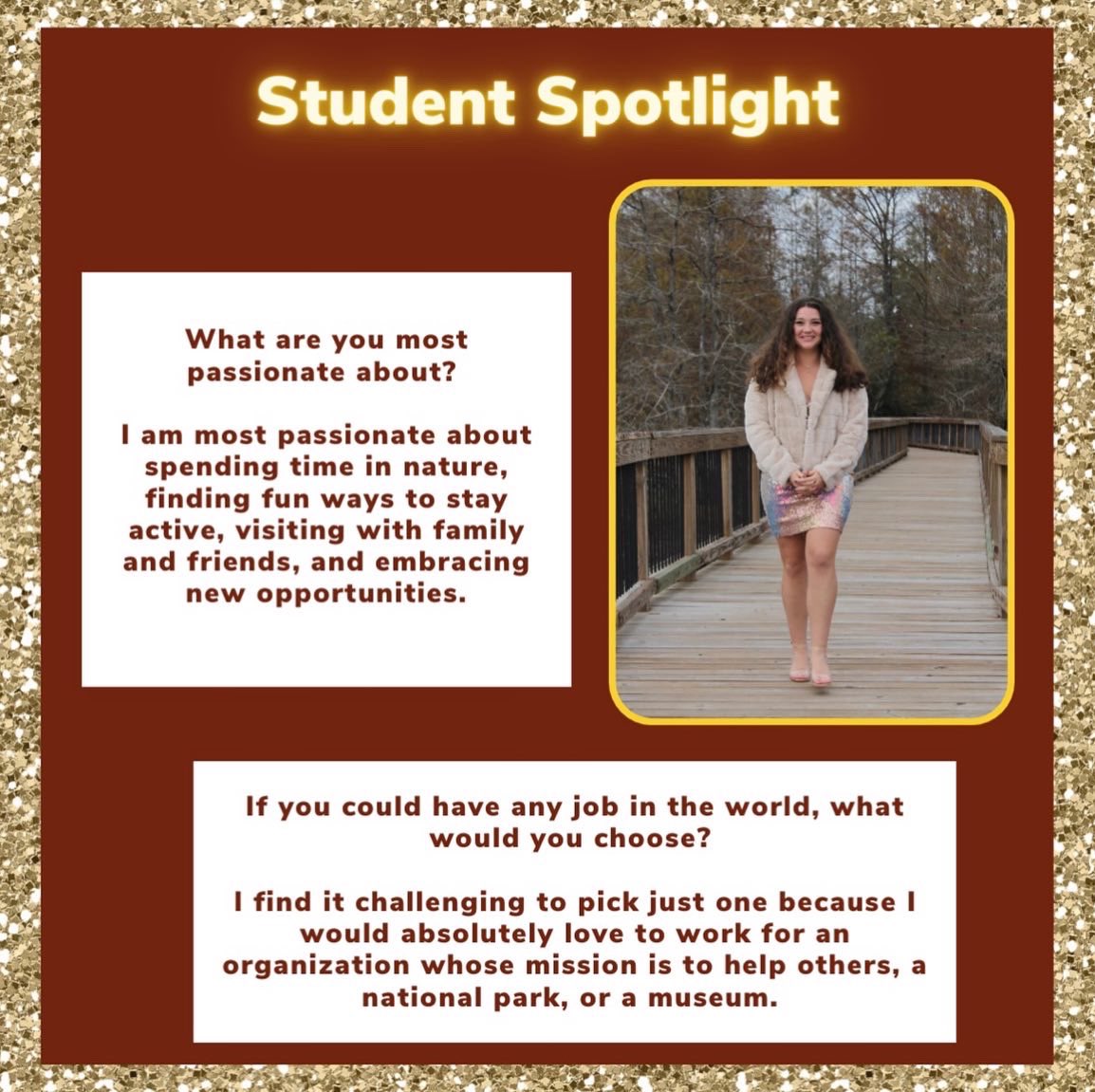 UlmComm's tweet image. Get to know graduating senior Callie Shaw! She is a COMM major with a concentration in PR and two minors. Callie's future is bright, and yours can be too as a COMM major! #ulmcommprogram