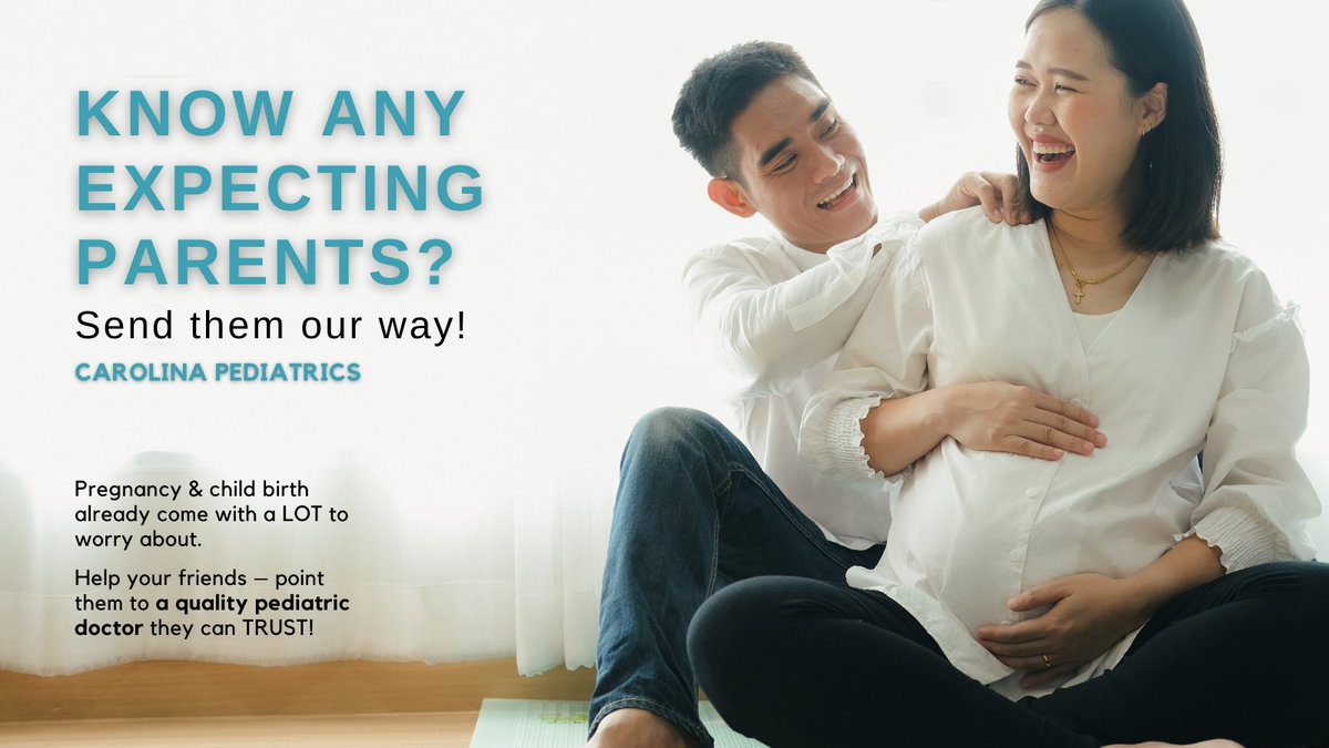 Know any local couples expecting a little bundle of joy in the new year? Lighten their load – and refer them to us! 👇

carolinapedswilm.com

#newparent #expecting #pregnant #pediatrics #childhealth #healthcare #carolinapediatrics #carolinapedswilm #wilmingtonnc #local