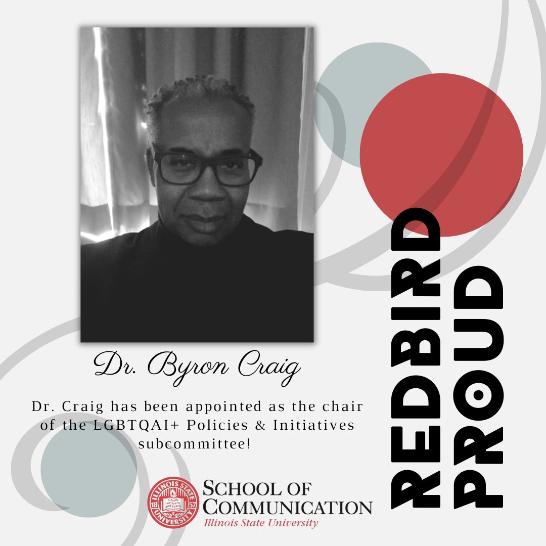 ISUSOC's tweet photo. Congratulations to our very own, Dr. Byron Craig for his appointment as chair of the LGBTQAI+ Policies and Initiatives subcommittee! 

Read the full story ➡️ https://t.co/3MgMQUHg6v
.
.
.
.
.
#BestintheMidwest #FellHall #ISU #IllinoisState #RedbirdProud https://t.co/eLJXfeBQqI