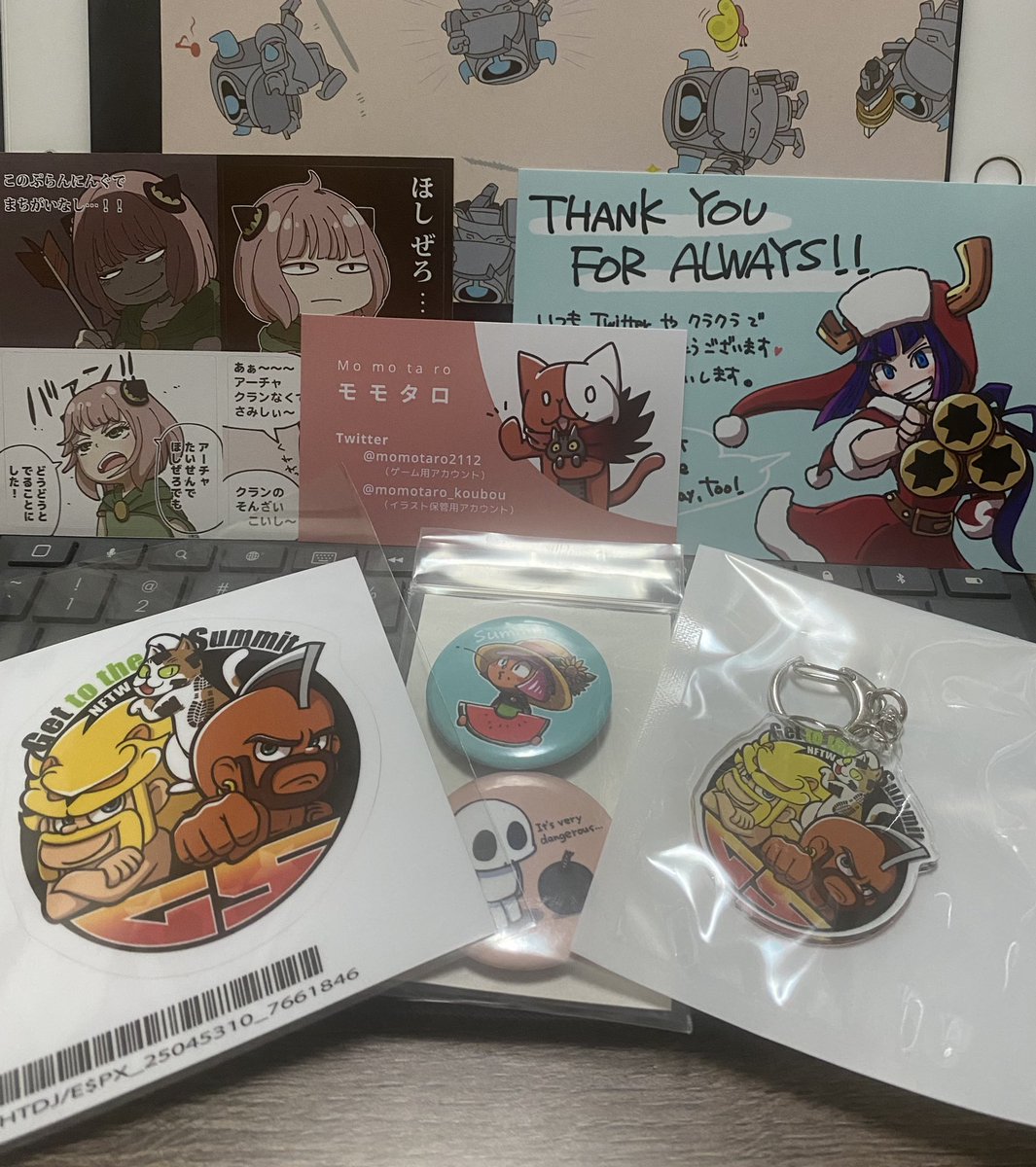 ももさんから早めの可愛すぎるクリスマスプレゼント頂いた🎄🤶

I received some not‐for‐sale items
made by <a href="/momotaro2112/">モモタロ@進撃のあかねこ🐱</a> 😋🍑