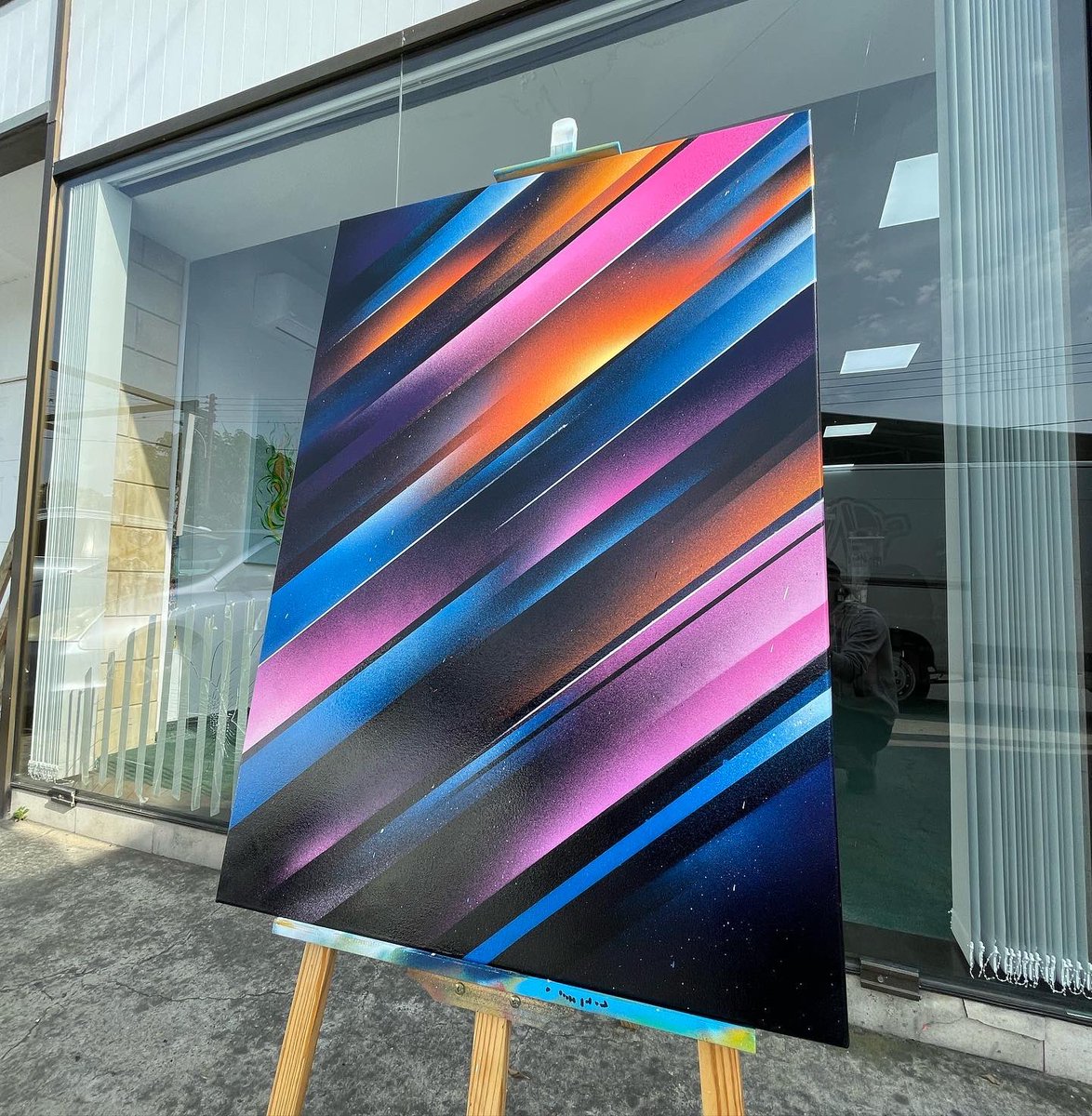 elmio163's tweet photo. Work: Sunset / закат
#cans on #canvas
Size 80x120

the first work from a series of abstractions in the style of retrofuturism

первая работа из серии абстракции в стиле ретрофутуризма

#artist #elmio163 #painting 

#art #artwork #artoftheday #arts #artstagram #artshow #artlife https://t.co/3H5zaPK91A
