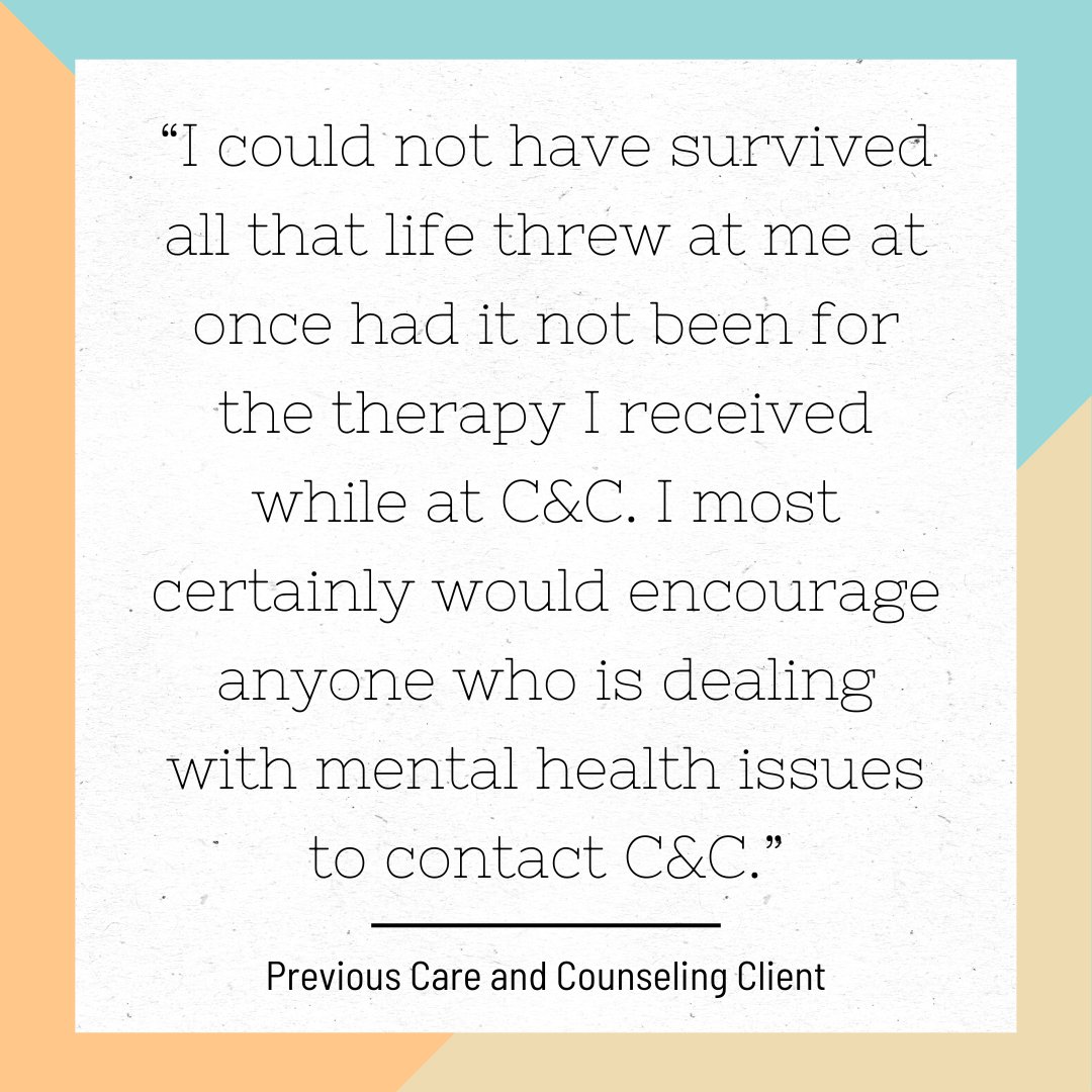 CounselingSTL's tweet photo. We love when our clients share how Care and Counseling has made an impact on them! If you are looking for a reason to make a year-end gift to Care and Counseling, let this be one. Give now at https://t.co/ar7zlRY6Ey! #impact #hopeandhealing #mentalhealth #counseling #donate #give https://t.co/MSpKNecuPf