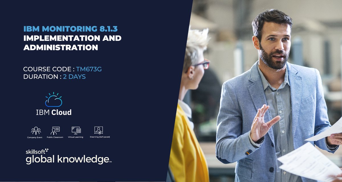 GK_UAE's tweet photo. This course teaches you how to install and use the IBM Monitoring v8.1.3 software to manage your environment.  
Learn More:
https://t.co/9fzajnJr96 

#GlobalKnowledge #Courses #IBM  #learning #workshops #publicclassroom #virtuallearning https://t.co/Ci98jQHua9