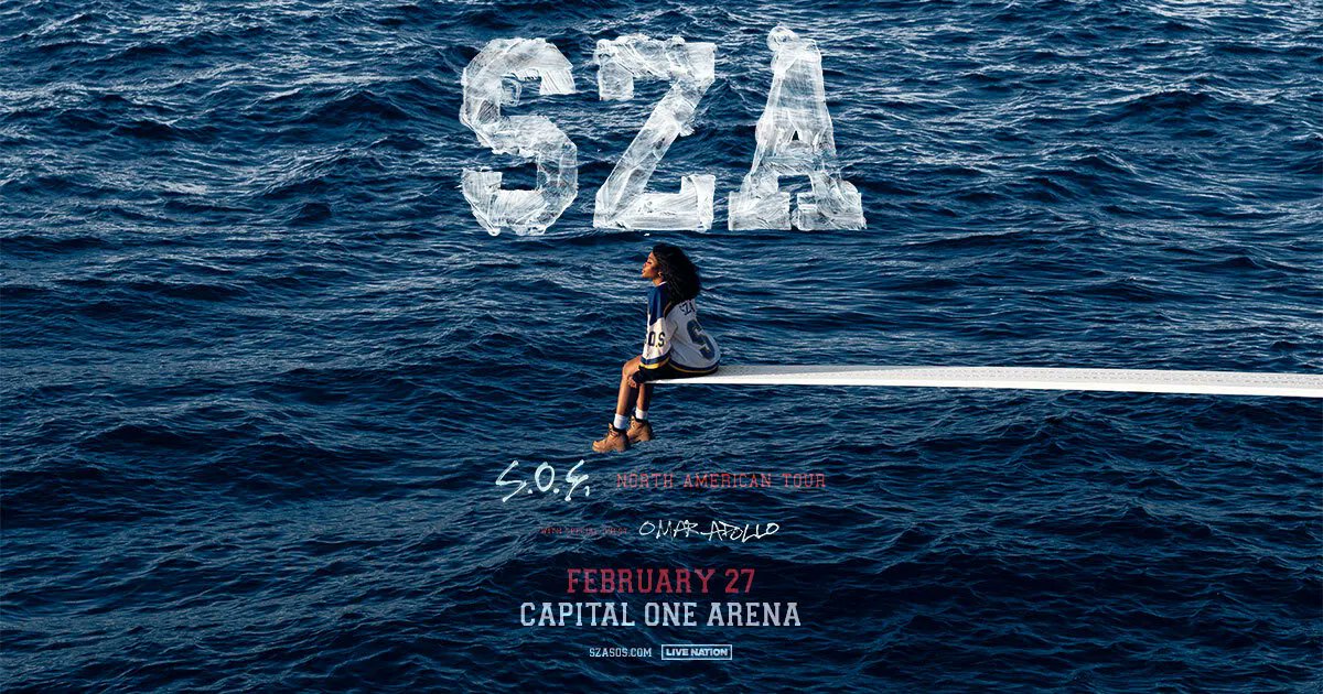 JUST ANNOUNCED! <a href="/SZA/">SZA</a> is coming to Capital One Arena with her "S.O.S." Tour on Feb. 27, 2023! 

🎟  Tickets go on sale Friday, Dec. 16 at 12PM.
