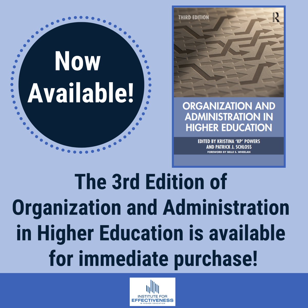 TheIEHE's tweet photo. Books can be purchased at: 

https://t.co/O7zoxbeyod

@routledgebooks 

#organizationandadministration #highereducation #highered #collegesanduniversities https://t.co/Rw8OIyb3Oz