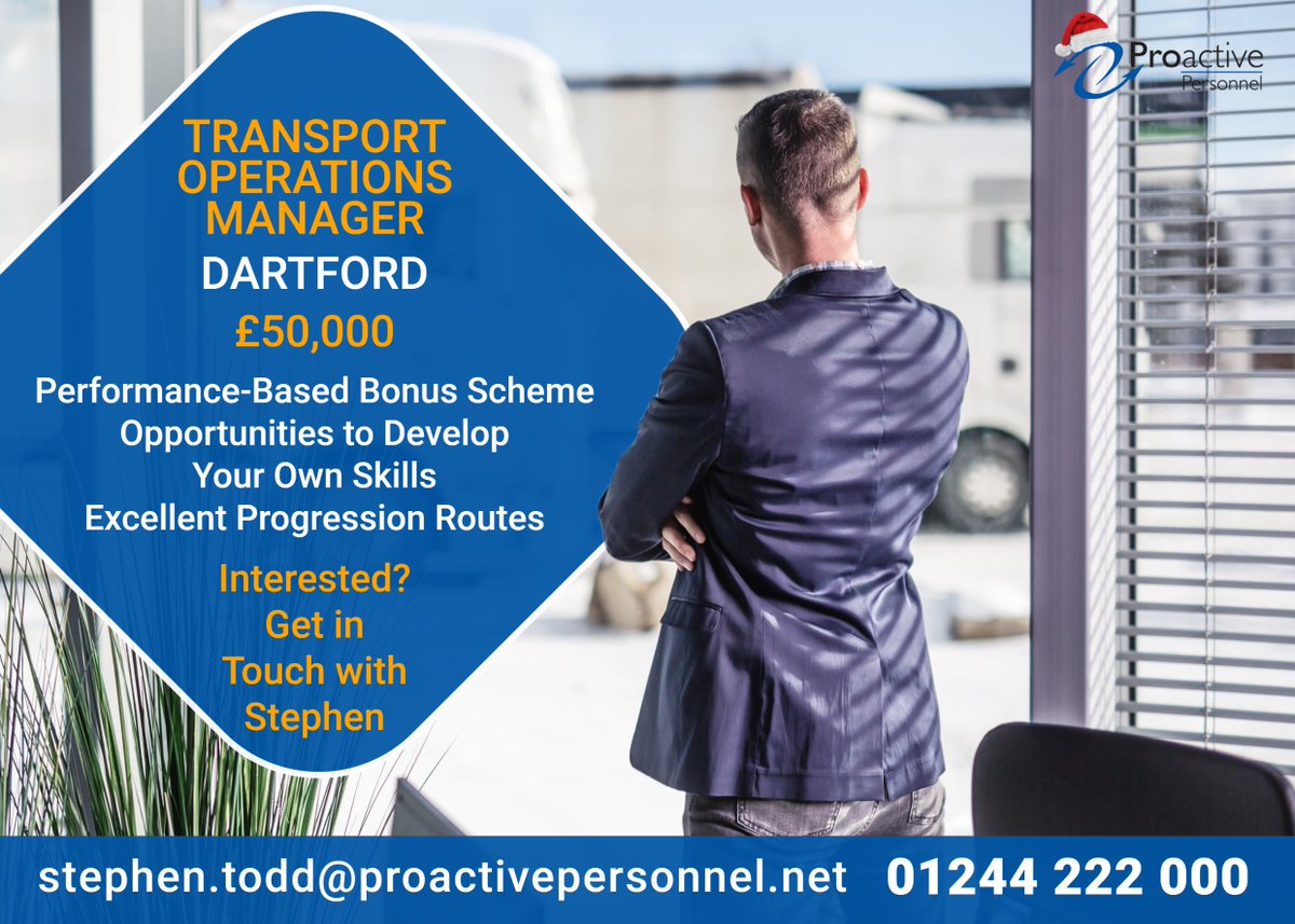 ProactiveAgency's tweet image. We&apos;re searching for an enthusiastic &amp;amp; ambitious Transport Operations Manager to join a hugely successful #haulage business in #Dartford.

💰 £50,000 per annum
🤩 Industry leading remuneration package and progression opportunities

Find out more and apply👉 proactivepersonnel.net/job/transport-…