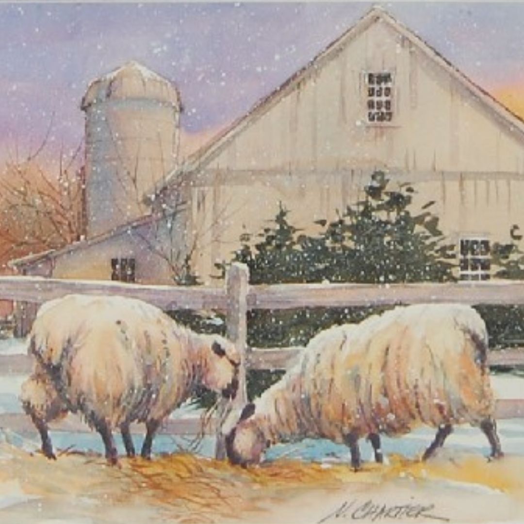 SlaterMuseum's tweet photo. #QuoteTuesday: "Consider how wool is turned into an elegantly designed carpet by coming into contact with an intelligent person." - Rumi
"Winter Hay," Norman Chartier, Watercolor, American
#SlaterMemorialMuseum #NFA #wool #art #artmuseums https://t.co/R1hwdF20dZ