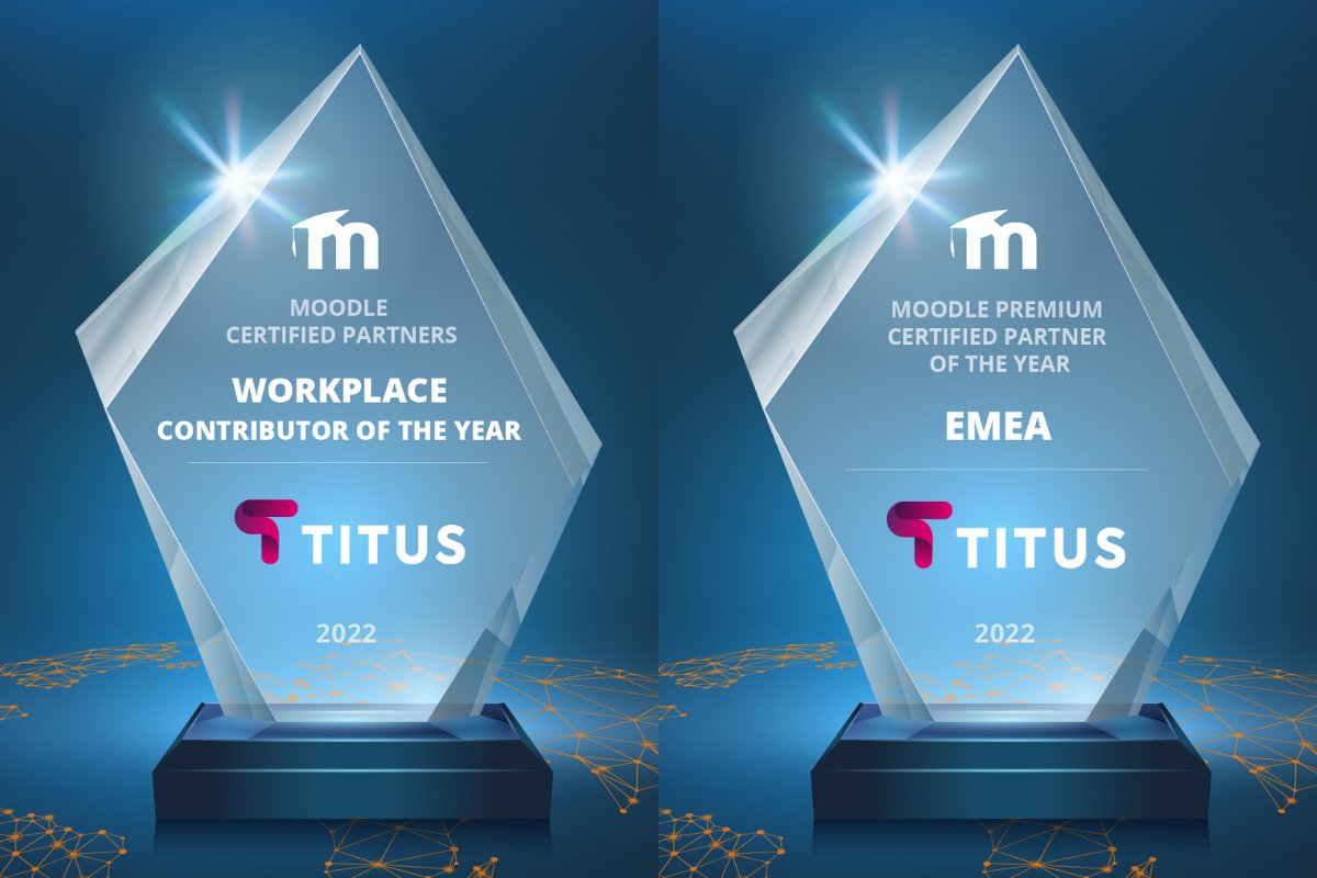 Titus (@tituslearning) on Twitter photo WE WON ๐๐คฏ
So thrilled to have received two of these very special recognitions at #MoodleAward2022 last Thursday:
๐ Moodle Premium Certified Partner of the Year -EMEA
๐ Moodle Certified Partners - Workplace Contributor of the Year
Thank you <a href="/moodle/">Moodle | Online learning, delivered your way.</a> WE WON ๐๐คฏ
So thrilled to have received two of these very special recognitions at #MoodleAward2022 last Thursday:
๐ Moodle Premium Certified Partner of the Year -EMEA
๐ Moodle Certified Partners - Workplace Contributor of the Year
Thank you <a href="/moodle/">Moodle | Online learning, delivered your way.</a>