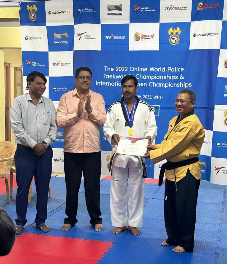 ckmpolice's tweet photo. We are proud to inform that Mr. Girish T S, Head Constable, Chikkamagaluru has bagged 3rd Place in Police Individual Poomsae event in 2022 Online World Police Taekwondo Championship organized by the World Police Taekwondo Federation.
@DgpKarnataka @seemantsingh96 @range_igp https://t.co/7ekQPD47yl