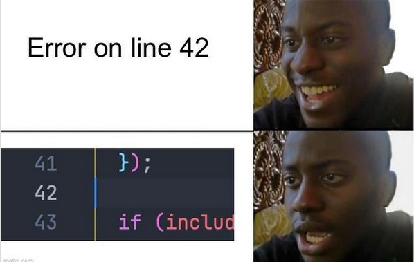 What do you do when you can't find an error?