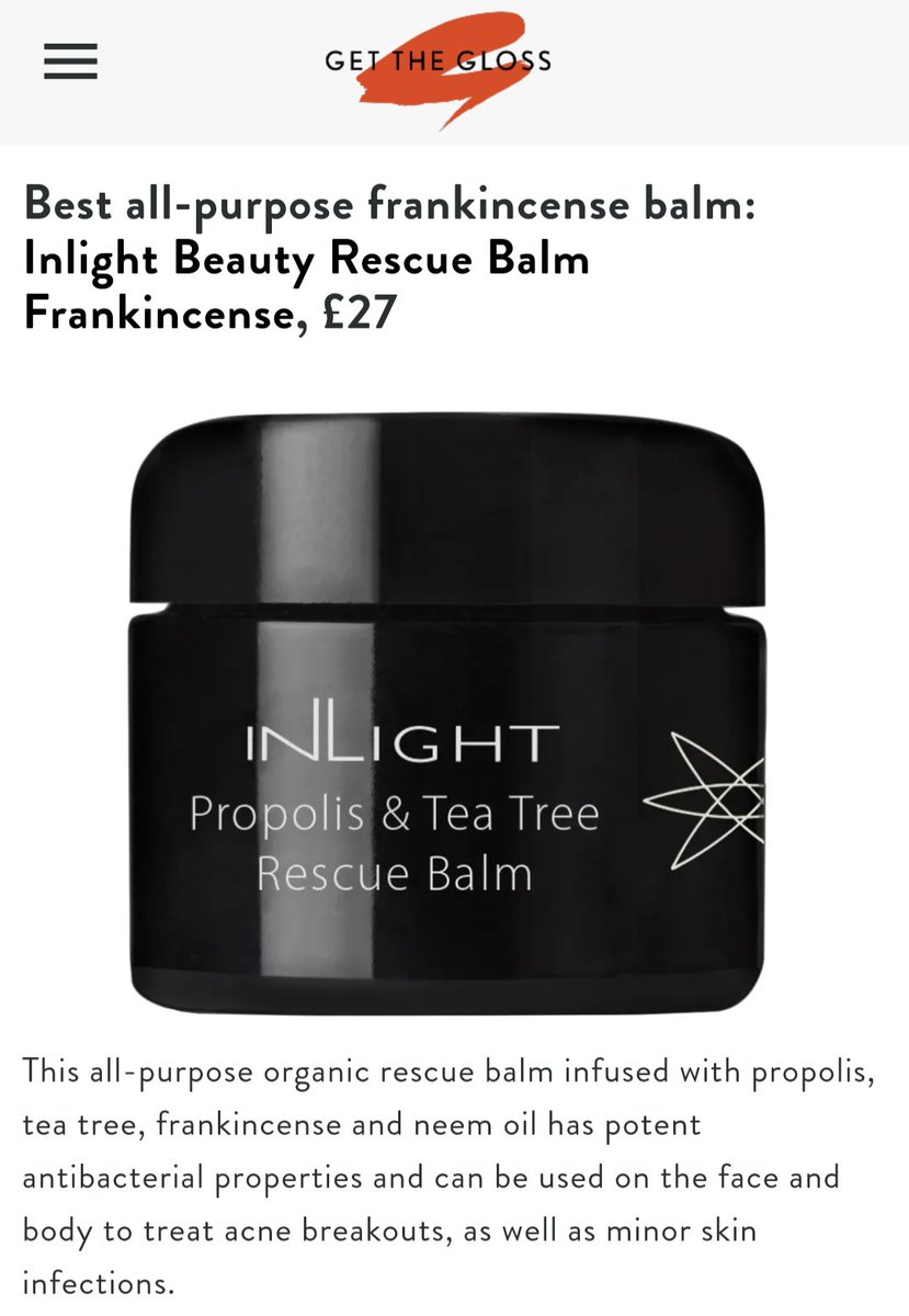 Inlight Beauty (@inlightbeauty) on Twitter photo Thank you <a href="/GetTheGloss/">Get The Gloss</a> for featuring our Propolis Rescue Balm - best gifts with frankincense shorturl.at/stvG2 #OrganicSkincare #Propolis #FrankincenseGifts Thank you <a href="/GetTheGloss/">Get The Gloss</a> for featuring our Propolis Rescue Balm - best gifts with frankincense shorturl.at/stvG2 #OrganicSkincare #Propolis #FrankincenseGifts