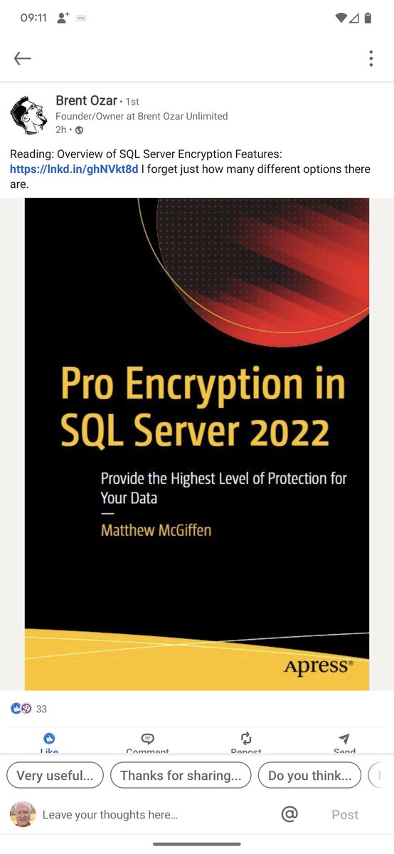 Tom Norman (@armordba) on Twitter photo Great book to read Great book to read