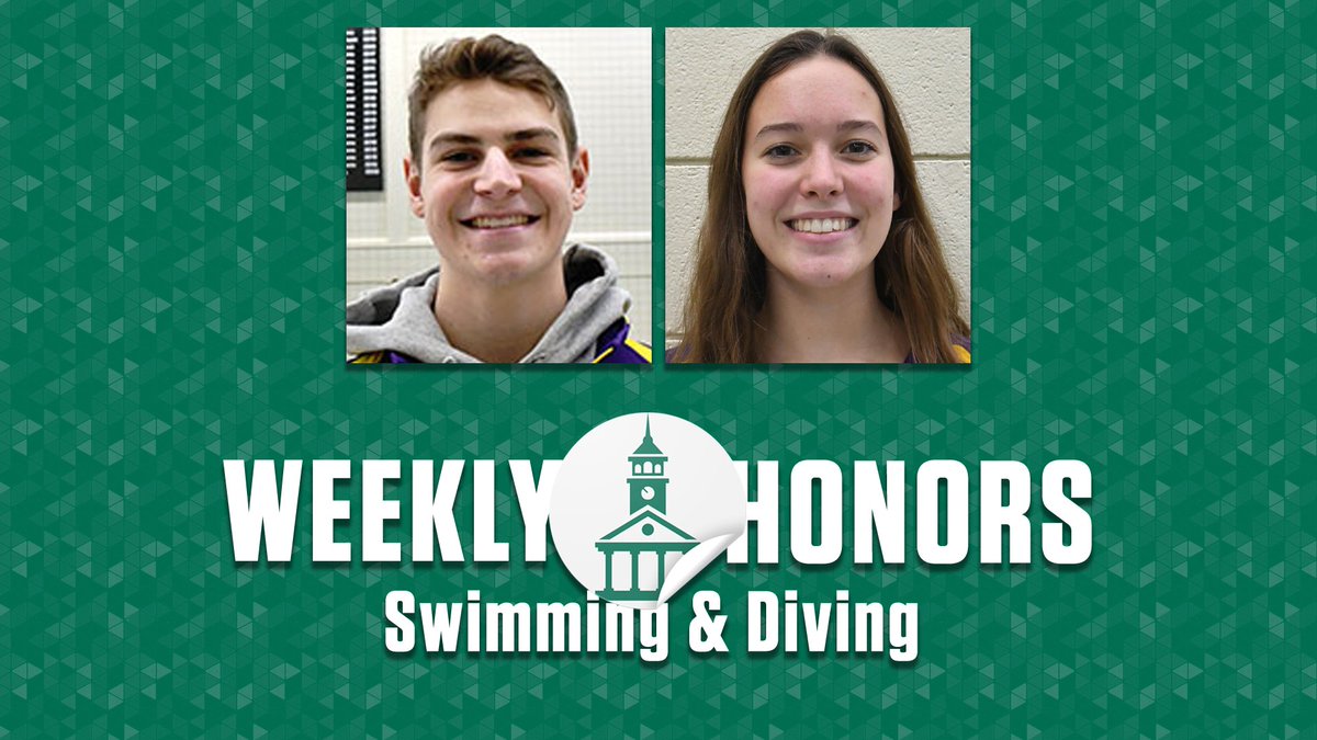NESCAC's tweet photo. NESCAC Swimming & Diving Weekly Honors (12/13)
Men: Jacob Grover, @EphSports
Women: Sophia Verkleeren, @EphSports
> https://t.co/XAPAPuZYZW https://t.co/lb2mUATbn5