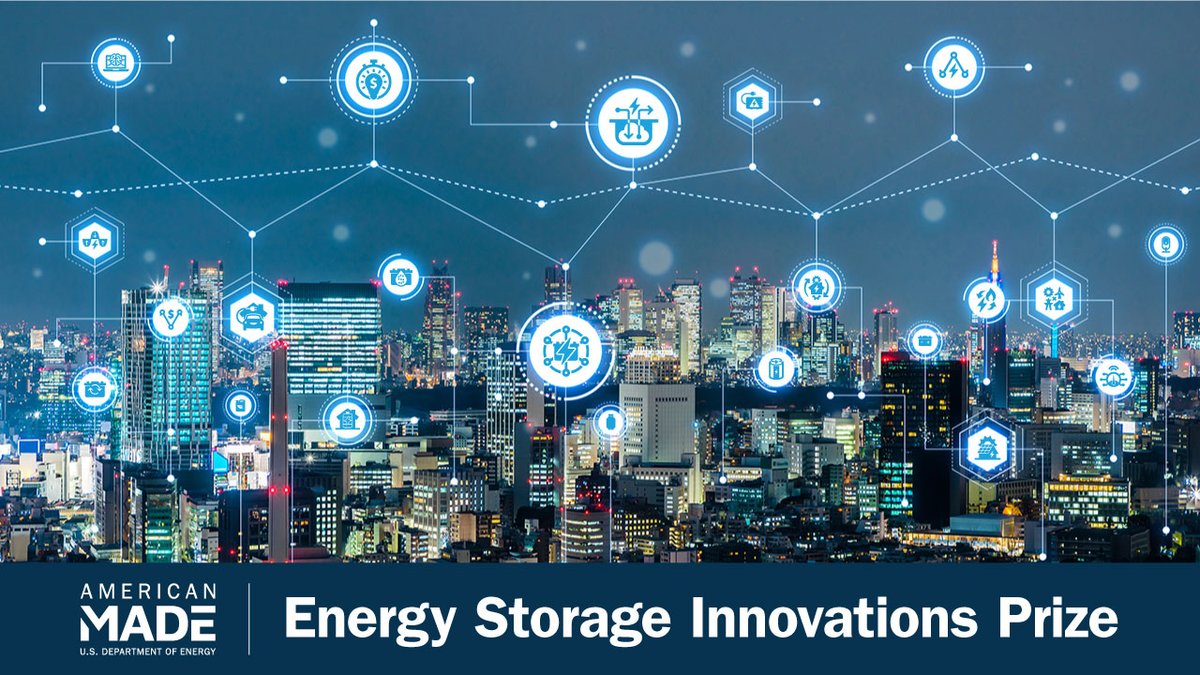 AMCprizes's tweet photo. Act fast! The $300k #StorageInnovations prize closes this Friday, December 16. Nascent or emerging #energystorage technologies that meet #grid reliability, #equity, and #decarbonization goals are encouraged to apply. Learn more: https://t.co/PY3doUufON https://t.co/TB92hTxjp2